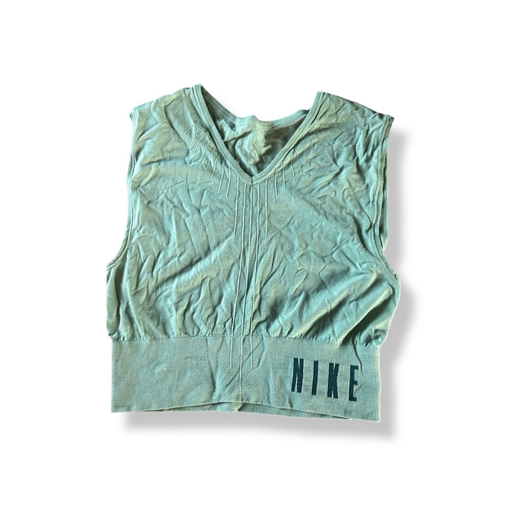 [Nike] Green Crop Top Sleeveless